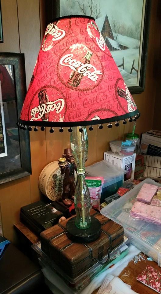 Award winning lamp made by Upcycled Lighting