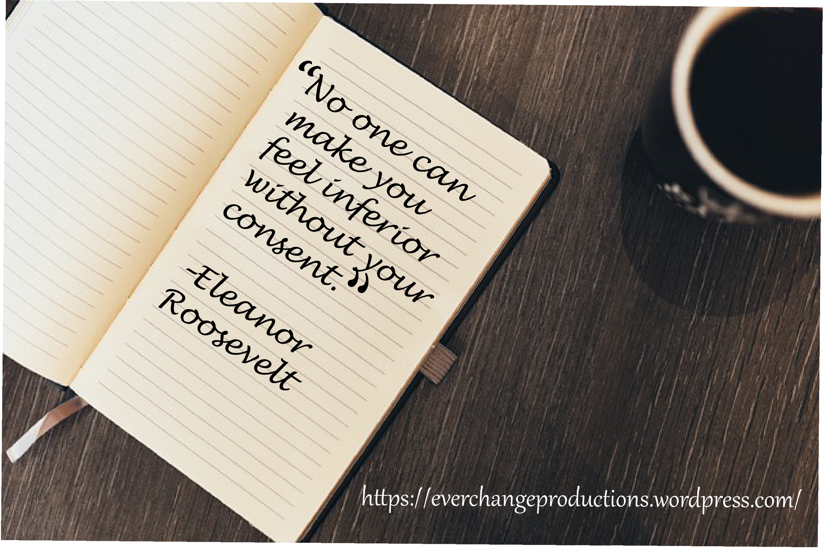Need some Monday Motivation to start your week off? Just remember: "No one can make you feel inferior without your consent." -Eleanor Roosevelt